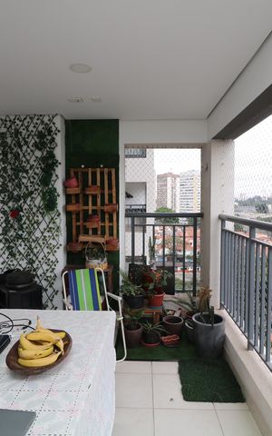 Apartamento para alugar com 87m², 3 quartos e 1 vagaVaranda gourmet