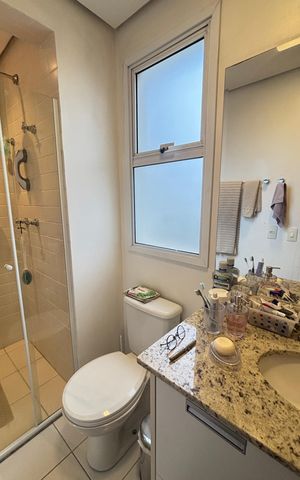 Apartamento à venda com 103m², 2 quartos e 2 vagas Apartamento à venda com 103m², 2 quartos e 2 vagasBanheiro da Suíte