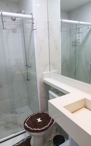 Apartamento à venda com 63m², 2 quartos e 1 vaga Apartamento à venda com 63m², 2 quartos e 1 vagaBanheiro Social