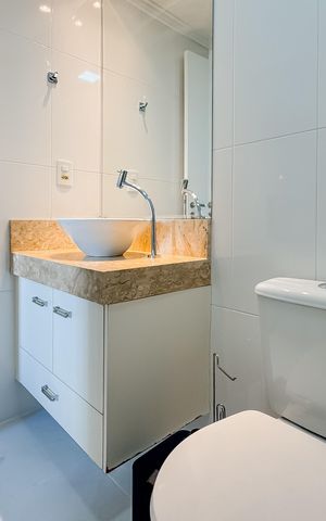 Apartamento à venda com 67m², 2 quartos e 1 vaga Apartamento à venda com 67m², 2 quartos e 1 vagaBanheiro da Suíte