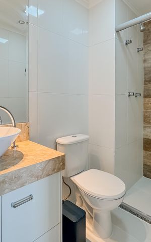 Apartamento à venda com 67m², 2 quartos e 1 vaga Apartamento à venda com 67m², 2 quartos e 1 vagaBanheiro da Suíte