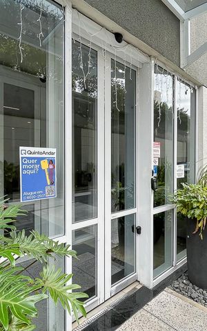 Studio para alugar com 21m², 1 quarto e sem vagaFachada + plaquinha