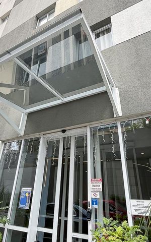 Studio para alugar com 21m², 1 quarto e sem vagaFachada + plaquinha