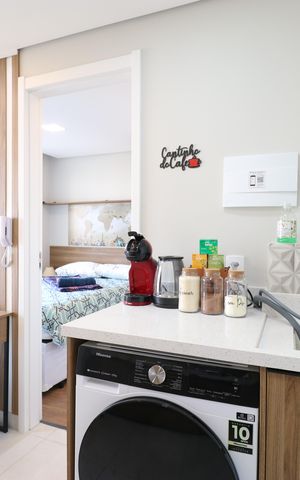 Apartamento para alugar com 27m², 1 quarto e sem vagaCozinha e Área de Serviço