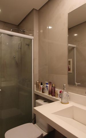 Casa de condomínio à venda com 142m², 4 quartos e 2 vagasBanheiro da Suíte