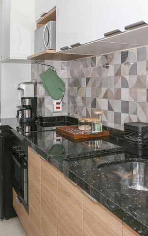Apartamento à venda com 36m², 2 quartos e sem vaga Apartamento à venda com 36m², 2 quartos e sem vagaCozinha e Área de Serviço