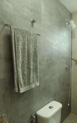 Casa de condomínio à venda com 140m², 4 quartos e sem vagaBanheiro da suíte 1