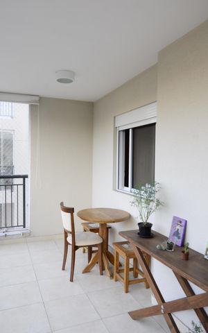 Apartamento à venda com 68m², 2 quartos e 1 vagaVaranda