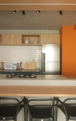 Apartamento para alugar com 35m², 2 quartos e sem vagaÁrea comum - Salão de festas