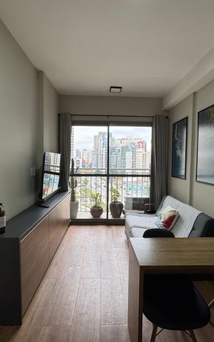 Studio à venda com 27m², 1 quarto e sem vaga Studio à venda com 27m², 1 quarto e sem vagaSala