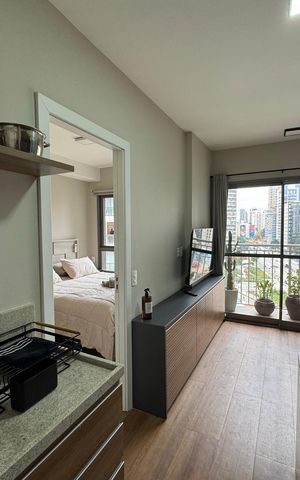 Studio à venda com 27m², 1 quarto e sem vaga Studio à venda com 27m², 1 quarto e sem vagaSala/Cozinha