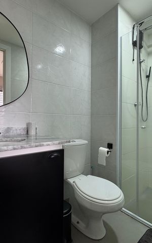 Studio à venda com 27m², 1 quarto e sem vaga Studio à venda com 27m², 1 quarto e sem vagaBanheiro