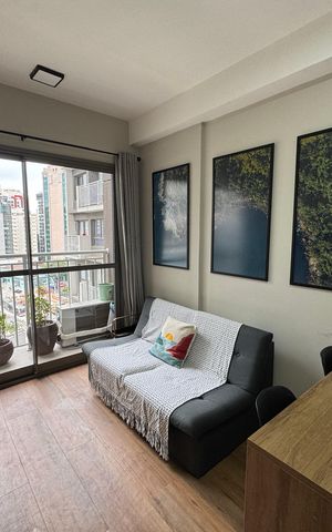 Studio à venda com 27m², 1 quarto e sem vaga