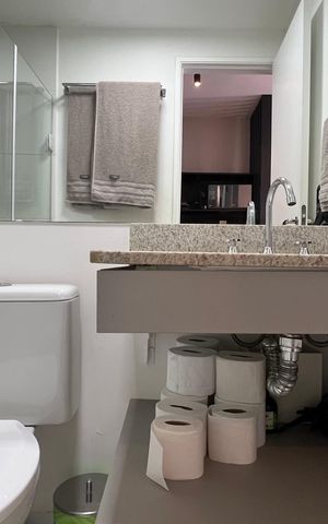 Studio à venda com 24m², 1 quarto e 1 vaga Studio à venda com 24m², 1 quarto e 1 vagaBanheiro