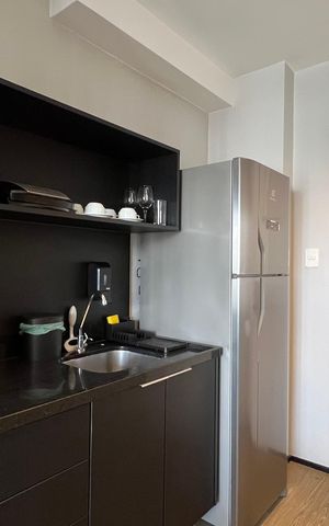 Studio à venda com 24m², 1 quarto e 1 vaga Studio à venda com 24m², 1 quarto e 1 vagaCozinha