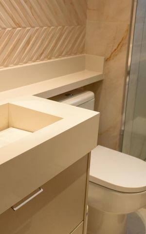 Apartamento à venda com 67m², 2 quartos e 1 vagaBanheiro da Suíte 