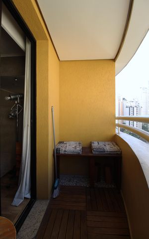 Studio à venda com 35m², 1 quarto e 1 vagaVaranda