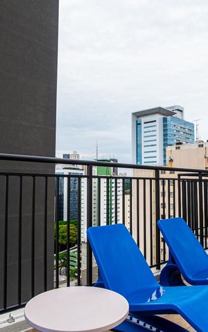 Studio à venda com 25m², 1 quarto e sem vaga Studio à venda com 25m², 1 quarto e sem vagaÁrea comum - Piscina