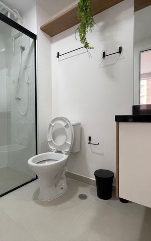Apartamento para alugar com 25m², 1 quarto e sem vaga Apartamento para alugar com 25m², 1 quarto e sem vagaBanheiro