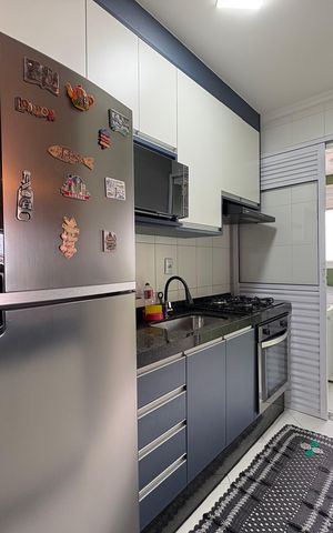Apartamento à venda com 62m², 3 quartos e 2 vagasCozinha