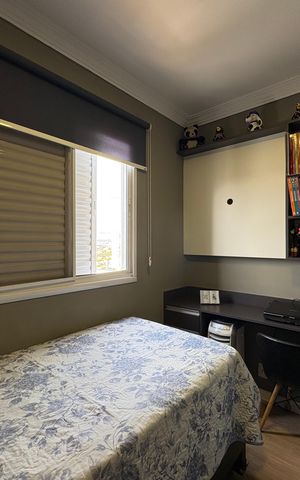 Apartamento à venda com 62m², 3 quartos e 2 vagasQuarto 1