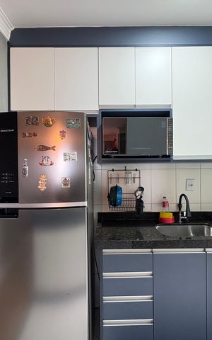 Apartamento à venda com 62m², 3 quartos e 2 vagasCozinha