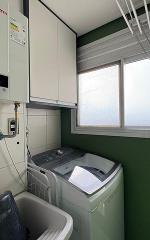 Apartamento à venda com 62m², 3 quartos e 2 vagasLavanderia