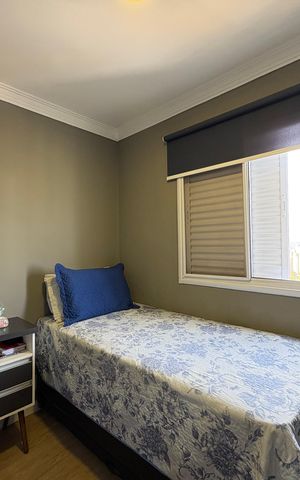 Apartamento à venda com 62m², 3 quartos e 2 vagasQuarto 1