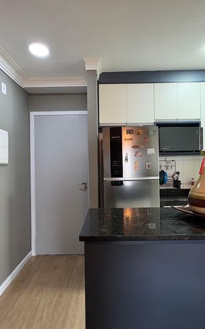 Apartamento à venda com 62m², 3 quartos e 2 vagasCozinha