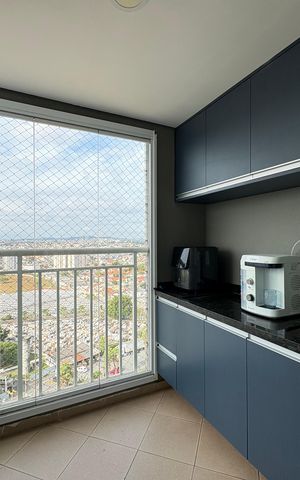 Apartamento à venda com 62m², 3 quartos e 2 vagasVaranda