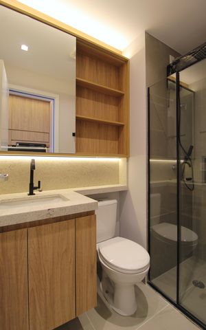Studio para alugar com 27m², 1 quarto e sem vagaBanheiro