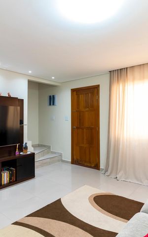 Casa de condomínio à venda com 98m², 3 quartos e 2 vagas Casa de condomínio à venda com 98m², 3 quartos e 2 vagasSala de Estar