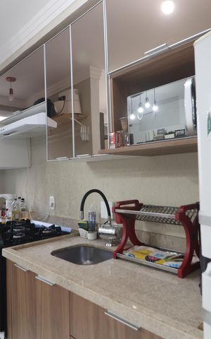 Apartamento à venda com 50m², 2 quartos e 1 vagaCozinha e Área de Serviço