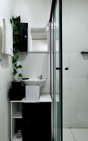 Apartamento à venda com 20m², 1 quarto e sem vaga Apartamento à venda com 20m², 1 quarto e sem vagaBanheiro Social