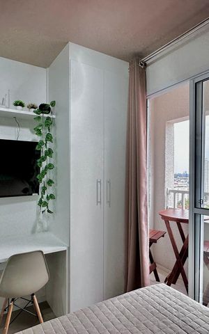 Apartamento à venda com 20m², 1 quarto e sem vaga Apartamento à venda com 20m², 1 quarto e sem vagaSala/Quarto