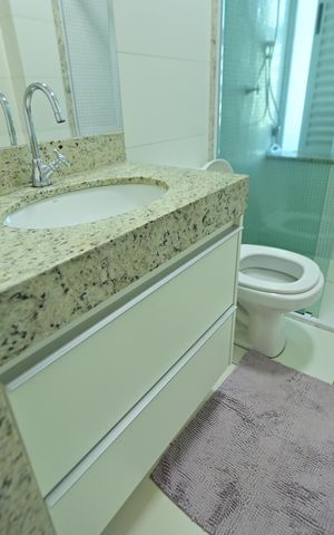 Apartamento para alugar com 46m², 1 quarto e 1 vaga Apartamento para alugar com 46m², 1 quarto e 1 vagaBanheiro da Suíte