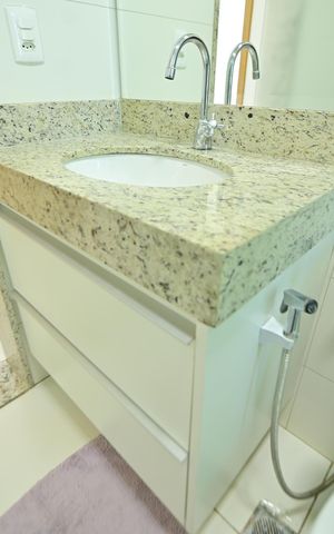 Apartamento para alugar com 46m², 1 quarto e 1 vaga Apartamento para alugar com 46m², 1 quarto e 1 vagaBanheiro da Suíte
