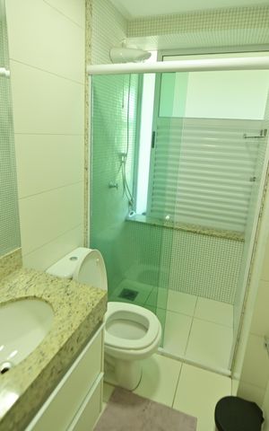 Apartamento para alugar com 46m², 1 quarto e 1 vaga Apartamento para alugar com 46m², 1 quarto e 1 vagaBanheiro da Suíte