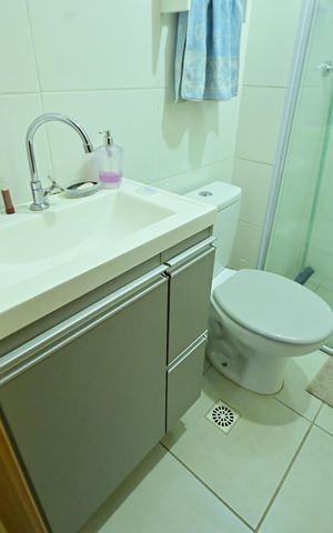 Apartamento para alugar com 48m², 2 quartos e 1 vaga Apartamento para alugar com 48m², 2 quartos e 1 vagaBanheiro