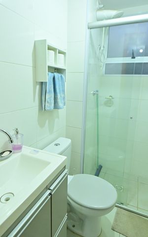 Apartamento para alugar com 48m², 2 quartos e 1 vaga Apartamento para alugar com 48m², 2 quartos e 1 vagaBanheiro