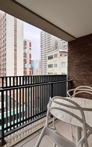 Studio à venda com 32m², 1 quarto e sem vaga Studio à venda com 32m², 1 quarto e sem vagaVaranda