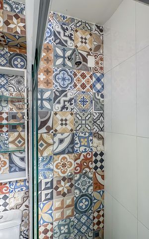 Apartamento à venda com 18m², 1 quarto e sem vaga Apartamento à venda com 18m², 1 quarto e sem vagaBanheiro social