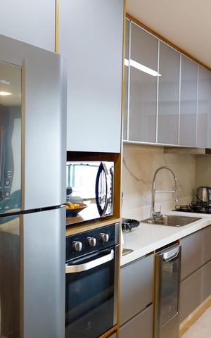 Apartamento à venda com 110m², 2 quartos e 2 vagas Apartamento à venda com 110m², 2 quartos e 2 vagasCozinha
