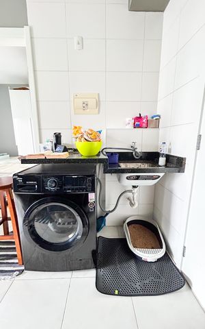 Apartamento para alugar com 27m², 1 quarto e sem vaga Apartamento para alugar com 27m², 1 quarto e sem vagaCozinha e Área de Serviço