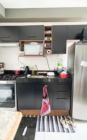 Apartamento para alugar com 27m², 1 quarto e sem vaga Apartamento para alugar com 27m², 1 quarto e sem vagaCozinha e Área de Serviço