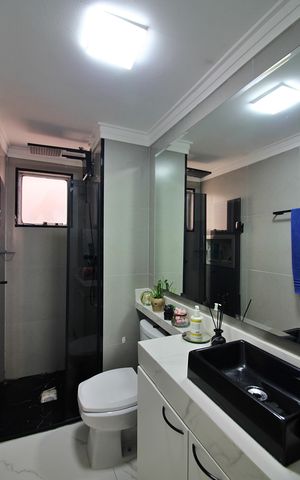Apartamento à venda com 60m², 2 quartos e 1 vagaBanheiro Social