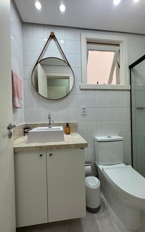 Apartamento à venda com 81m², 2 quartos e 1 vaga Apartamento à venda com 81m², 2 quartos e 1 vagaBanheiro 1