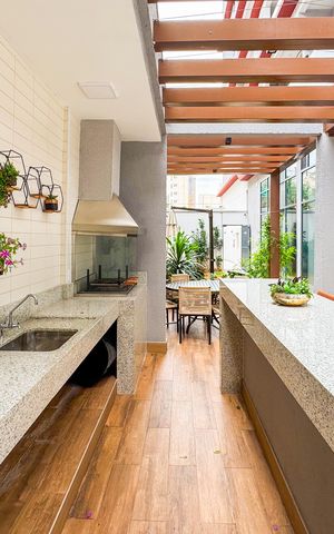 Studio à venda com 33m², 1 quarto e sem vaga Studio à venda com 33m², 1 quarto e sem vagaChurrasqueira