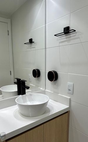 Apartamento à venda com 24m², 1 quarto e sem vaga Apartamento à venda com 24m², 1 quarto e sem vagaBanheiro da Suíte