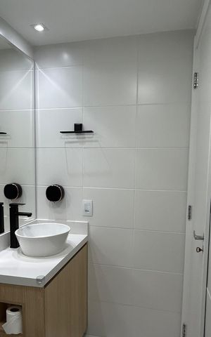Apartamento à venda com 24m², 1 quarto e sem vaga Apartamento à venda com 24m², 1 quarto e sem vagaBanheiro da Suíte